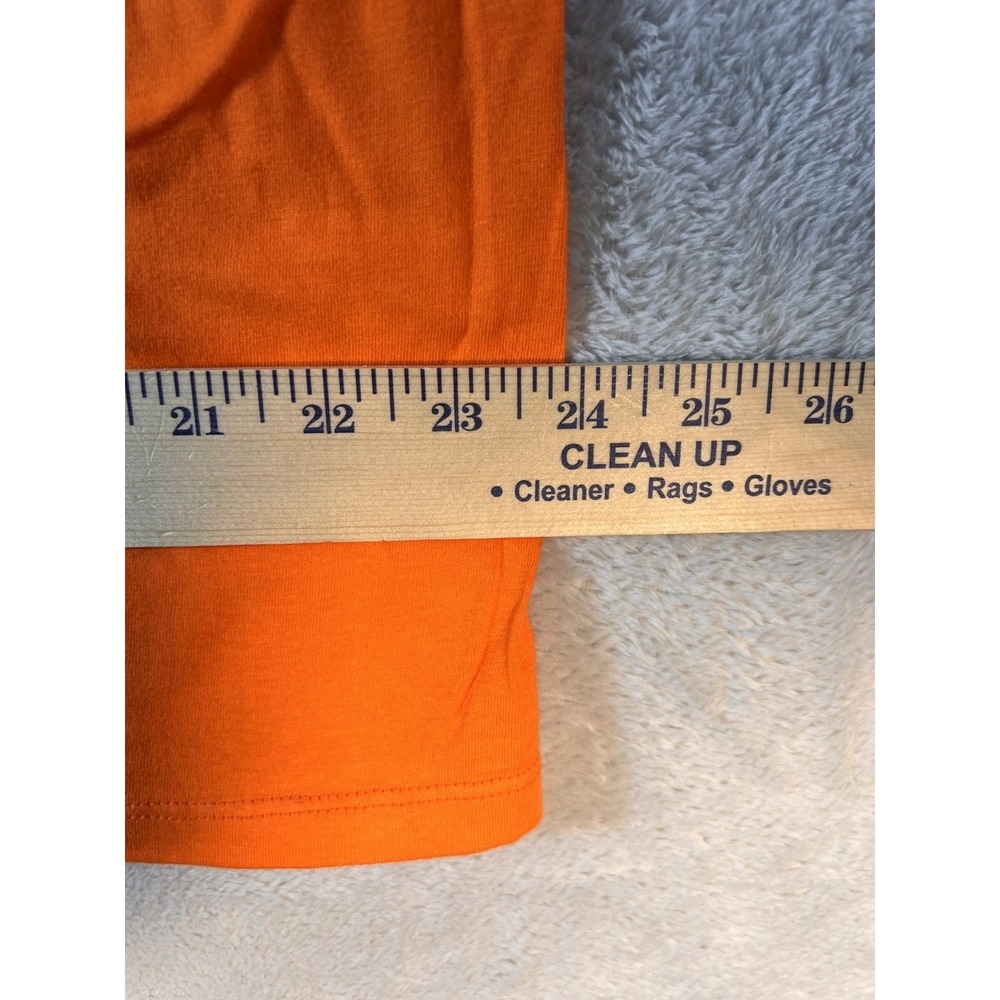 Nike Orange Long Sleeve Just Do It Graphic Shirt Mens XXL Cotton Tee‎ Big Swoosh - Picture 3 of 8